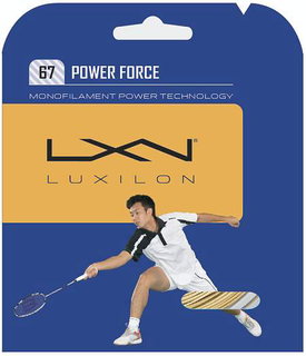 Luxilon Badminton String Spin Force 0.67mm beige 10m Set
