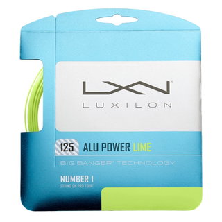 Luxilon Tennissaite Alu Power LE 1.25 (Haltbarkeit+Power) limegrün 12m Set