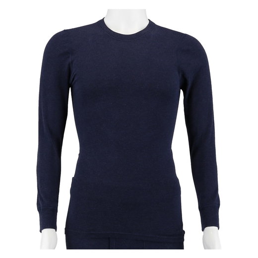 Medima Unterwäsche Langarmshirt Hemd (Angora und Baumwolle) blau Herren (Gr. M)