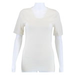 Medima Unterwäsche Shirt (Angora und Wolle) Kurzarm weiss Damen (Gr. S-L)