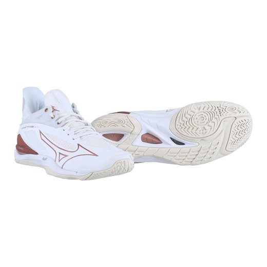 Mizuno Hallen-Indoorschuhe Wave Mirage 4 beige/weiss Damen