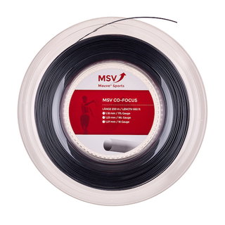 MSV Tennis String Co Focus (Durability+Control) black 200m roll