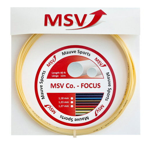 Besaitung mit Tennissaite MSV Co Focus natur