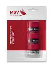 MSV Overgrip Cyber Wet 0.6mm (Absorpcja potu/Trwałość) czerwony 3 szt.