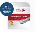 MSV Tennissaite Focus Hex Soft 1.20 (Haltbarkeit+Kontrolle+Power+Spin) gelb 12m Set