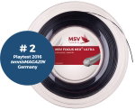 MSV Tennissaite Focus Hex Ultra (Spin+Spannungskonstanz) schwarz 200m Rolle