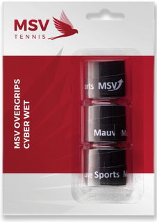 MSV Overgrip Cyber Wet 0.6mm (Schweissabsorption/Haltbarkeit) schwarz 3er