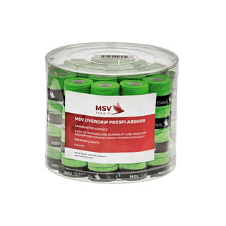 MSV Overgrip Prespi Absorb 0.6mm (Sweat absorption/Comfort) green 60-pack box