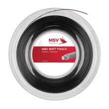 MSV Tennissaite Soft Touch (Touch+Komfort) schwarz 200m Rolle