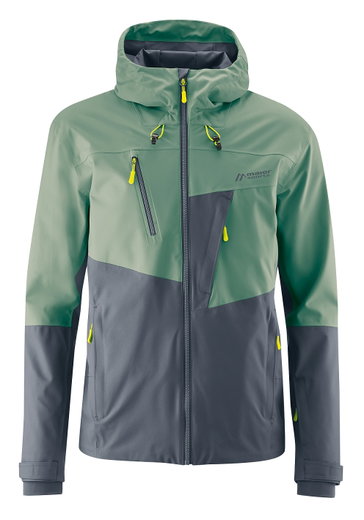 Maier Sports Wanderjacke Narvik (atmungsaktiv, wind- und wasserdicht) khaki/ombreblau Herren