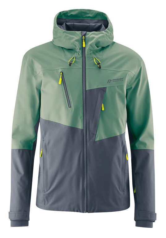 Maier Sports Wanderjacke Narvik (atmungsaktiv, wind- und wasserdicht) khaki/ombreblau Herren