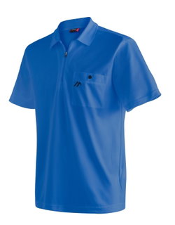 Maier Sports Wander-/Freizeit Polo Arwin 2.0 (atmungsaktiv, schnell trocknend) blau Herren