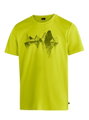 Maier Sports Wander-/Freizeit Tshirt Tilia Pique (Polyester, schnelltrocknend) limegelb Herren