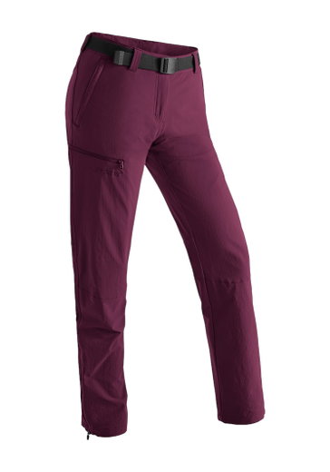 Maier Sports Wanderhose Inara Slim (4-Wege-Stretch-Material) lang weinrot Damen