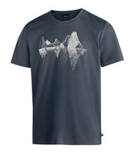 Maier Sports Wander-/Freizeit Tshirt Tilia Pique (Polyester, schnelltrocknend) graphitegrau Herren