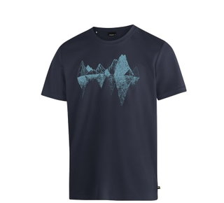 Maier Sports Wander-/Freizeit Tshirt Tilia Pique (Polyester, schnelltrocknend) nachtblau Herren