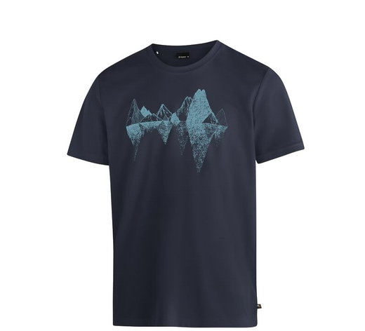 Maier Sports Wander-/Freizeit Tshirt Tilia Pique (Polyester, schnelltrocknend) nachtblau Herren
