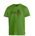 Maier Sports Wander-/Freizeit Tshirt Tilia Pique (Polyester, schnelltrocknend) grün Herren