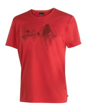 Maier Sports Hiking / Leisure T-shirt Tilia Pique (Polyester, quick-drying) red men's