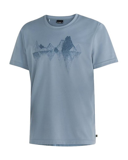 Maier Sports Wander-/Freizeit Tshirt Tilia Pique (Polyester, schnelltrocknend) seablau Herren