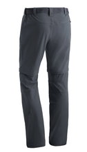 Maier Sports Wanderhose Tajo 2 Zipp-Off (lange Hose und Bermudas in einem) lang graphitegrau/orange Herren
