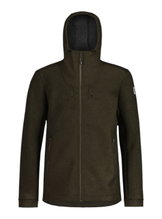 Maloja Fleece Jacket AvisioM (with hood, wool) dark green men's