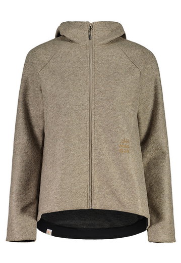Maloja Fleece Jacket FlachauM with Hood (Alpine Wool) clay brown Ladies