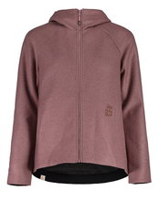 Maloja Fleece Jacket FlachauM with Hood (Alpine Wool) mauve pink Ladies