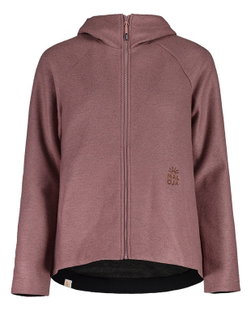 Maloja Fleece Jacket FlachauM with Hood (Alpine Wool) mauve pink Ladies