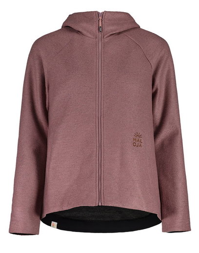 Maloja Fleecejacke FlachauM mit Kapuze (Alpine Wool) mauvepink Damen