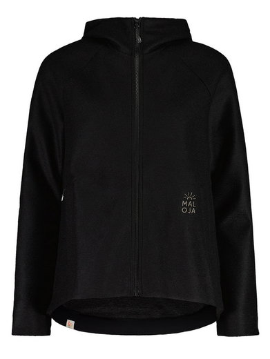 Maloja Fleece Jacket FlachauM with Hood (Alpine Wool) black Ladies