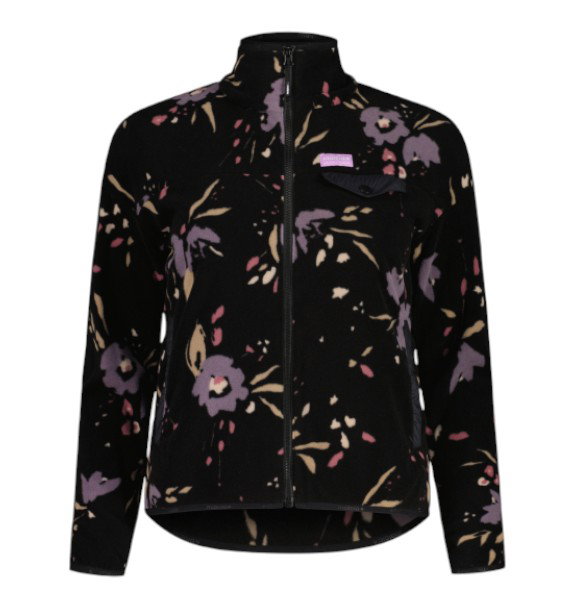 Maloja Fleece Pullover BocanaM Full-Zip black/flower ladies