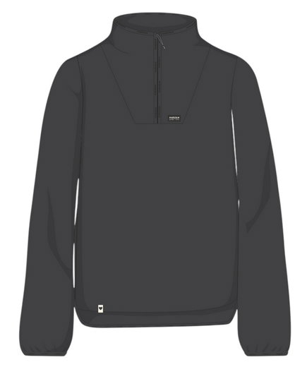 Maloja Fleecepullover MeltinaM (Half Zip, atmungsaktiv) schwarz Damen