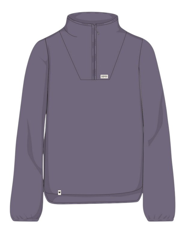 Maloja Fleecepullover MeltinaM (Half Zip, oddychający) fioletowy Damski