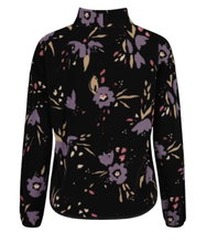 Maloja Fleecepullover RomaliaM (Oversize Fit) schwarz/blume Damen