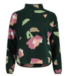Maloja Fleecepullover RomaliaM (Oversize Fit) dunkelgrün/blume Damen