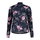 Maloja Halfzip-Langarmshirt SawangM Adventure Midlayer Shirt (warm, 4-Wege-Stretch) navyblau/blume Damen
