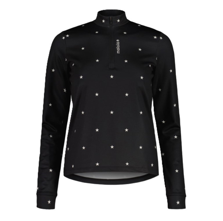 Maloja Halfzip-Langarmshirt SawangM Adventure Midlayer Shirt (warm, 4-Wege-Stretch) schwarz Damen