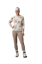 Maloja Halfzip-Langarmshirt SawangM Adventure Midlayer Shirt (warm, 4-Wege-Stretch) weiss/bunt Damen