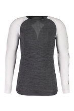 Maloja Langarmshirt BenedictM Shirt (maksymalna swoboda ruchów) Bielizna szara Mężczyźni