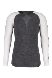 Maloja Langarmshirt BenedictM Shirt (maksymalna swoboda ruchów) Bielizna szara Mężczyźni