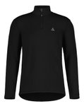 Maloja Langarmshirt CesarM Mountain Fleece (Halfzip, 4-Wege Stretch, schnelltrocknend) schwarz Herren