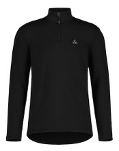 Maloja Langarmshirt CesarM Mountain Fleece (Halfzip, 4-Wege Stretch, schnelltrocknend) schwarz Herren