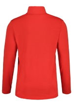 Maloja Long Sleeve Shirt CesarM Mountain Fleece (Halfzip, 4-way stretch, quick-drying) red Men