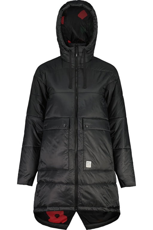 Maloja Wintermantel BerraM Urban Puffer Coat (winddicht, warm, leicht, wasserabweisend) schwarz Damen