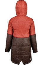 Maloja Wintermantel BerraM Urban Puffer Coat (winddicht, warm, leicht, wasserabweisend) rot/braun Damen