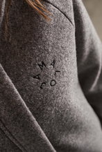 Maloja Zimowy płaszcz LupiciaM Urban Alpine Wool Coat (z kapturem, bonded wool, ciepły) szary Damski