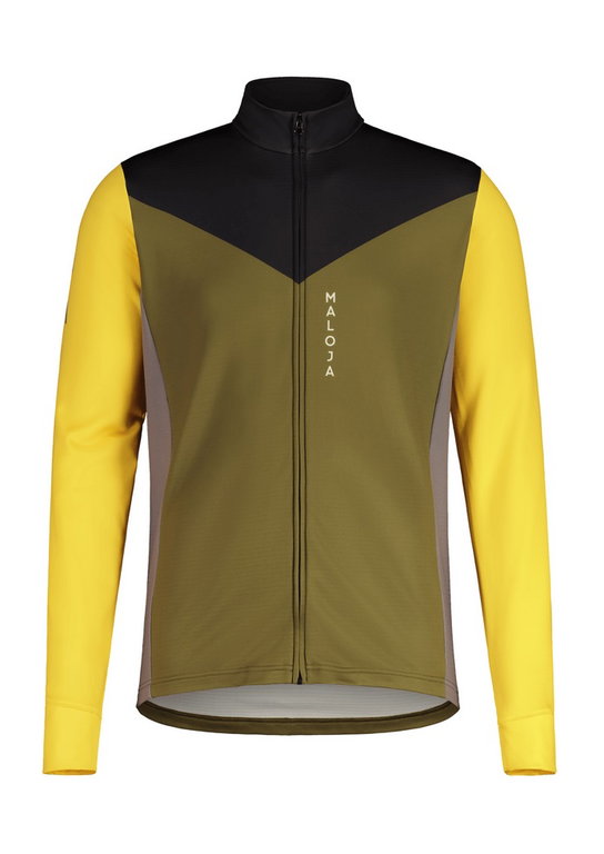 Maloja Training Jacket BresimoM Adventure Midlayer (elastic Thermopile material) yellow/green Men