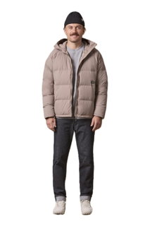 Maloja Winter-Daunenjacke VolpeM Adventure Puffer ReDown (winddicht, warm) braun Herren