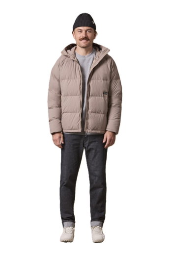 Maloja Zimowa Kurtka Puchowa VolpeM Adventure Puffer ReDown (wiatroszczelna, ciepła) brązowa Męska